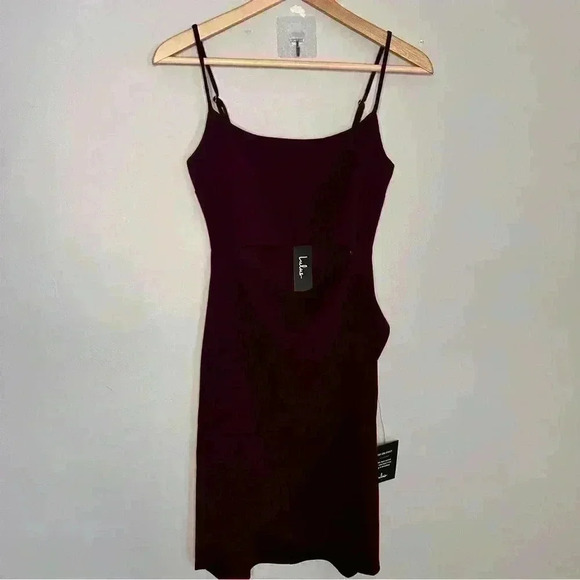 Lulu’s Cutout On The Town Plum Purple Bodycon Dress Size Small NWT - Picture 2 of 7